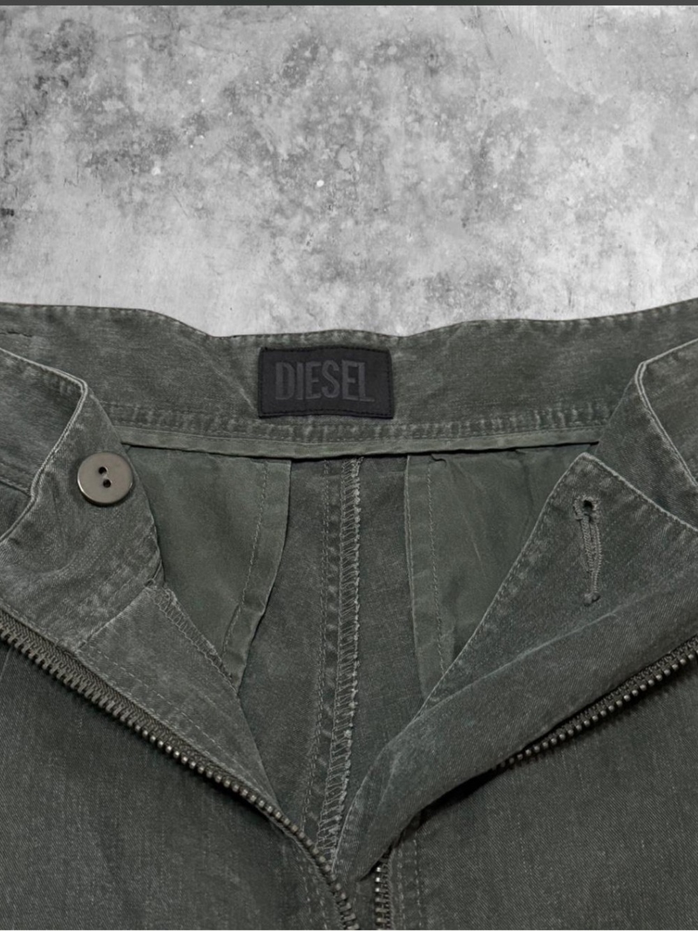 Diesel Dark Green Utility Cargo Pants - Picture 3 of 6